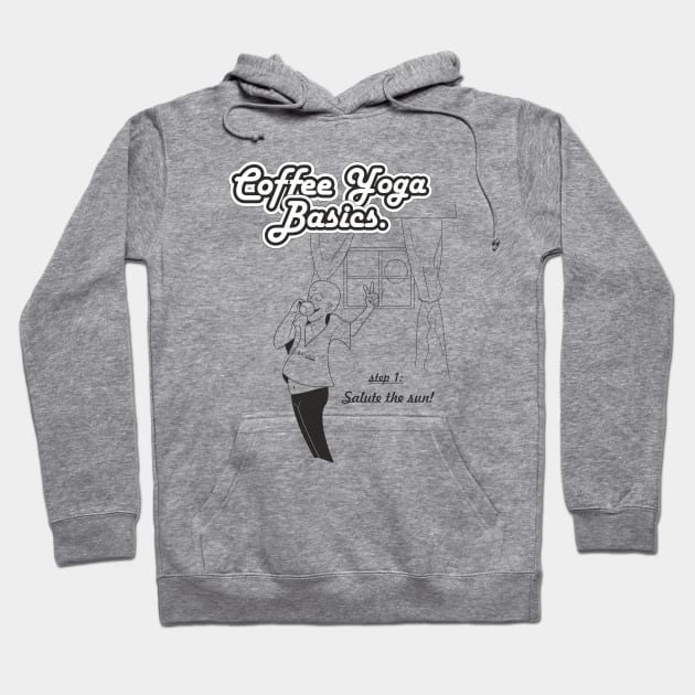 Coffee yoga Hoodie by KEISIEN